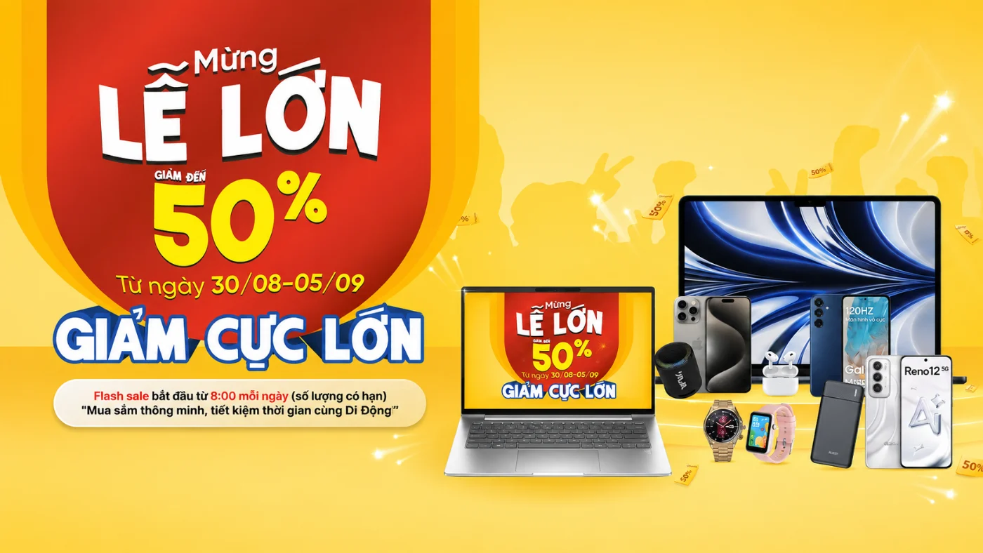Tổng hợp ưu đãi tháng 9 giảm đến 50%